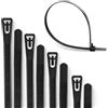 Meccion Fascette Plastica Riutilizzabili 200mm x 3.6mm, 100Pcs Fascette Elettricista Nylon Bianche per Cablaggio con Resistenza Alla Trazione 50kg