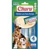 INABA Churu Snack per Cani Cremoso al Pollo e Tonno - 1 Pack (4 Stick x 16gr) - Premietti per Cane Ipocalorici, Morbidi e Deliziosi, Cibo per Cani Senza Conservanti o Coloranti Artificiali, Grain-Free