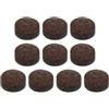 PATIKIL Punte per Stecca Biliardo 11mm, 10pz Punte per Stecca Biliardo in Cuoio di Ricambio Punte Stecca Snooker Stecca Biliardo, Marrone