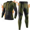 MEETYOO Biancheria Intima Termica Uomo, Intimo Termico Invernale Maglia Termici Pantaloni Base Layer per Sci Corsa Ciclismo
