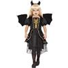 Rubie's Rubies Costume Diavolessa oscura per bambina, Dark Devil, Vestito, ali e cerchietto, Licenza Ufficiale, Diavolos, Demons per Halloween, Carnevale, Cosplay e Feste