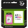 ATOPINK Cartucce 62XL Colore, 62 Colore XL Sostituzione per Cartucce HP 62 Colore, Cartuccia 62 XL Colore con HP Envy 7640 5640 5541 5540 5548 5544 5644 5545 5547 OfficeJet 200 250 5740 5742