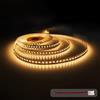 illuburg 12V Striscia LED 5m Bianco Caldo 2700K 128LEDs/m 12W/m 7200lm SMD 2835 Dimmerabile Strip Nastro LED Autoadesiva Illuminazione Decorativa