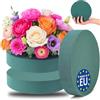 com-four® 3X Schiuma Floreale per Composizioni Floreali - 16 x 3,5 cm - Schiuma Floreale per Fiori Freschi - Spugna Floreale per Realizzazione per Matrimoni, Pasqua e Compleanni (3 Pezzi - Piatti)