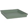EDA - Sottovaso quadrato Toscana 32,6 cm - per vasi di fiori quadrati Toscana rif. 13627-13628 - 13635 e 13639-32,6 x 32,6 x 4,9 cm - verde alloro