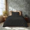 Komfortec Biancheria da letto premium super soft Copripiumino 2 parti 135x200 cm + federa 40x80 cm, 100% microfibra spazzolata, antracite