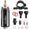 Gedlex Pompa Gasolio 12V, 300L/H Universale Pompa Benzina ad Alto Flusso, 75 PSI Pompa Carburante Elettrica con Collare d'urto, Compatibile con Benzina