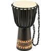 Meinl Percussion HDJ1-L - Djembe in legno, Serie Headliner, Tiraggio a Corde, Diametro: 30,48 cm (12, Misura L), Colore: Marrone scuro