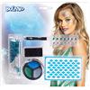 Boland 45067 - Set per il trucco da sirena, 1 stencil, 14 pietre glitterate, 1 matita per il trucco, 3 colori, 1 gel glitterato, 1 spugna, make-up, carnevale, festa a tema, trucco per bambini