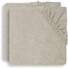 Jollein, set di 2 fodere per fasciatoio 50 x 70 cm, spugna Nougat