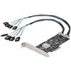 STARTECH - IO NETWORKING - Scheda SATA PCI Express a 8 porte - Adattatore /Convertitore PCI Express GEN 2 per SSD /HDD SATA 3 con 4 Controller Host -