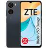 ZTE - Blade V50 Design 5G 128GB 4GB Ram Display 6,6' IPS LCD USB Type-C 4500 mAh Fotocamera 50 Mpx Android 13 Colore Grigio