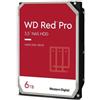 WESTERN DIGITAL - Hard Disk per NAS WD Red Pro 6 TB 3.5'Interfaccia Sata Buffer 256 MB 7200 Rpm - SPEDIZIONE GRATUITA