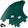 Eisbach Riders Set di 3 pinne per tavola da surf FCS Thruster con Fin Key (taglia G5 Media) - Pinne per tavola da surf e SUP (Verde)