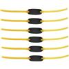 BFUZXY 6 Fasce Elastico Fionda di Ricambio in Gomma,Elastici per Fionda Professionale da Tiro per Adulti, Bande di Regolabili Catapulta Gomma Slingshot da Caccia in Lattice Naturale Tubo Stile(Giallo)