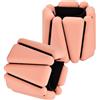 Daelesr 2 Pcs Pesi per Polsi e Caviglie Regolabili Donna Uomino Bambini, 0,45kg Ciascuno, Silicone Bracciali Fitness Pesi per Braccia Gambe, Braccialetto Pesi Gym Yoga Danza Camminare Jogging (Rosa Chiaro)