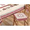 BIANCHERIAWEB Set Cuscini Coprisedia Imbottiti Cinigliati Sfoderabili Modello Tirolese Monte Bianco Made In Italy Aletta 6Pz Monte Bianco