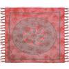 HOME ZEN HOUSEHOLD LINEN Telo Copritutto Arredo copriletto telo picnic multiuso matrimoniale 210x240 cm, BATIK 100% cotone indiano, stile indiano etnico, copridivano con stampa etnica piazzata. (MATTONE, CACHEMIRE)