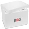 THERM BOX Scatola in polistirolo - Thermobox per alimenti e bevande - Scaldavivande in polistirolo (40x30x32cm - 13,2L volume) Riutilizzabile