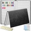 C12rtive 160 colori Nail Swatches Book, Nail Art Nails Colour Display Book con 240 Nail Tips e 1-200 numeri adesivi, Nail Chart Display Book professionale per Gel Polish Nails Art Design (Nero)