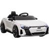 HOMCOM Auto Elettrica per Bambini 3-5 Anni con Telecomando, Sospensioni e Clacson, 103x58x41 cm, Bianca e Nero