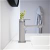 Parama Miscelatore lavabo senza scarico nickel spazzolato | Rita