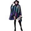 Niwicee Donna Sciarpa Scialle Poncho Open Front Winter Cardigan Collo a V Lungo Morbida Stole Avvolgere Scarf Autunno Inverno Caldo Spessa Sciarpa dello Sciarpa Avvolge la Coperta （Free Size）