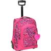 Carrera Trolley Scuola Bambina HeartBeat Fucsia - 2 in 1 Zaino - Ruote Anti-Rumore - Lt 35 - Barra Regolabile in Due Altezze - Perfetto per Scuola e Viaggio