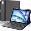 WINCHKING Tastiera per iPad Air 11 M3 2025/M2 2024 con Touchpad, Bluetooth Rimovibile Custodia con Tastiera per iPad Air 6 Generazione 11 Pollici 2025/2024, Keyboard Italiano con Supporto Pencil, Nero
