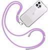 TBOC Cordino Catenella Laccio Strap Porta Cover [Malva] per Telefono Cellulare da Collo - Tracolla Catenina con Cordini da Phone Cellulari Telefoni Accessori Universale Laccetti Donna Uomo