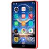ZAQE Lettore MP3 MP4 da 80 GB con Bluetooth e WLAN, touchscreen da 4 pollici, con Spotify, lettore musicale in streaming Android con Audible, lettore MP4 hi-fi digitale portatile(Rosso)