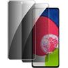 YSVDTEE 2 Pezzi Privacy Pellicola Protettiva per Samsung Galaxy A52s 5G/A52 5G, Anti Spy in Pellicola Vetro Temperato, Durezza 9H, Anti-Graffio, Anti-Impronta, Senza Bolle, Facile Installazione