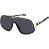 Carrera Occhiali da Sole Carrera FLAGLAB 16 BLACK GOLD/GREY ANTIREFLEX 99/1/130 Unisex