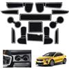 GAFAT Compatibili con Kia Ceed Proceed/XCeed GT Line (Cambio Manuale) 2018-2025 2026 Tappetini Antiscivolo in Gomma per Console Centrale, Portabicchieri, Cuciture Porta, Accessori Ceed XCeed (Bianco)