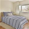 PENSIERI DELICATI Telo Copriletto 170 x 280 cm, Singolo 100% Cotone Pique, Ideale Come Arredo, Coperta Salva Letto 1 Piazza, Fantasia Rodrigo Grigio, 100% Made in Italy