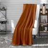 Soleil d'ocre, coperta in flanella 140x200 cm CALIN terra