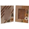 Pandecor Set 2 portafoto in carta di gelso con decoro 14x18 cm