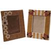 Pandecor Set 2 portafoto in carta di gelso con decoro 14x18 cm