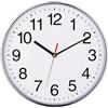 Plumeet 30cm Orologio da Muro, Silenzioso con Numero Grandi E Graziosi e Movimento Digitale Senza Ticchettio, Orologi da Parete Design Moderno Ottimo per la Camera da Letto e la Cucina (Cromo)