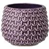 Nordring Vaso Pino - per Fiori da Interno e Piante da Interno, Piante grasse, Cactus, Orchidee S (9,5 cm ø), Viola, Ceramica Gres