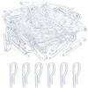 QUARKZMAN 100pz Durevole Plastica Alligatore Clip, 1,42 Trasparente Forma U Camicia Clip Molletta per Piegatura Cravatte, Pantaloni, Calzini, Coperchio