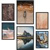 Nacnic - Set di 6 poster Fotografia di paesaggio Croazia. Quadri murali Arte da parete per decorare il soggiorno corridoio - A3 e A4 - Non incorniciato.