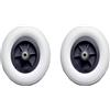 JTPMYFT Carrozzina manuale da 8 pollici speciale anteriore piccola ruota PU materiale ruota universale pneumatico pieno con cuscinetto una coppia