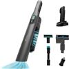 Cecotec Aspirapolvere Portatile senza Fili per Auto, Tappezzeria Conga Rockstar Micro+ Clean&Car. 210W, Motore Digitale Brushless, 20kPa, Autonomia 40min, Caricabatterie per Auto 12V, Accessori