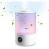 Ufesa Aroma Misty 2800 Umidificatore 200ml/h, Ultra Silenzioso, Oli Aromatici, 35m2, Digitale, Timer, 7 Colori