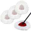GFRED 3 Pezzi di Ricambio Per Mocio in Microfibra Compatibile Con Vileda 3in1 Turbo EasyWring&Clean Spin Mocio Sistema Testine di Ricarica per Mocio Aggiungi Tappetino di Pulizia a Triangolo Piatto