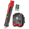 amropi Senza Contatto Tensione AC Penna Rivelatore e Avanzati RCD Elettrico Socket Tester con Voltaggio Controluce LCD Display (1 Penna & 1 LCD Socket Tester)