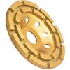 Gunpla Mola a Tazza Diamantata 115 mm x 22,2 mm, Disco Smerigliatrice Turbo per Calcestruzzo, Muratura, Pietra, a Doppia Fila