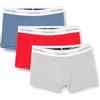 Calvin Klein Uomo Boxer Confezione da 3 Cotone Elasticizzato, Multicolore (Grey Heather Lychee Indian Teal), L