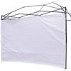 NINAT Parasole Sunwall 3M per gazebo, tenda impermeabile, per gazebo a gamba dritta, solo 1 confezione da parete laterale (telaio a baldacchino non incluso), pannello bianco